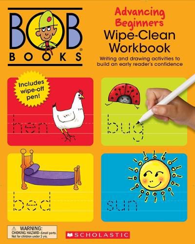 Cover image for Bob Books - Wipe-Clean Workbook: Advancing Beginners Phonics, Ages 4 and Up, Kindergarten (Stage 2: Emerging Reader)