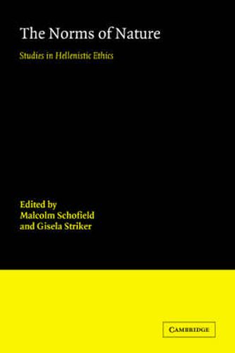 Cover image for The Norms of Nature: Studies in Hellenistic Ethics