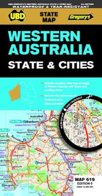 Cover image for Western Australia State & Cities Map 619 9th ed waterproof