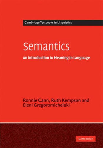 Cover image for Semantics: An Introduction to Meaning in Language