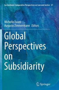 Cover image for Global Perspectives on Subsidiarity