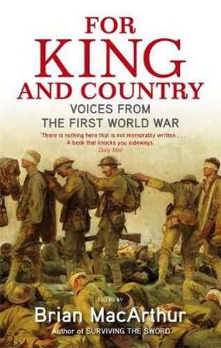 For King And Country: Voices from the First World War