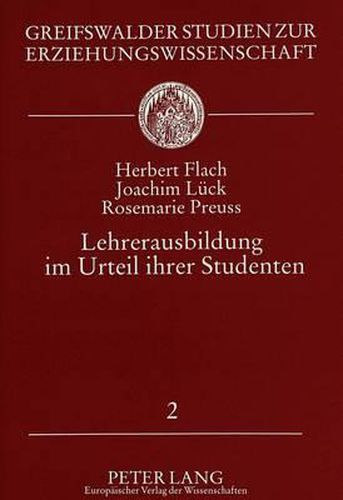 Cover image for Lehrerausbildung Im Urteil Ihrer Studenten: Zur Reformbeduerftigkeit Der Deutschen Lehrerbildung