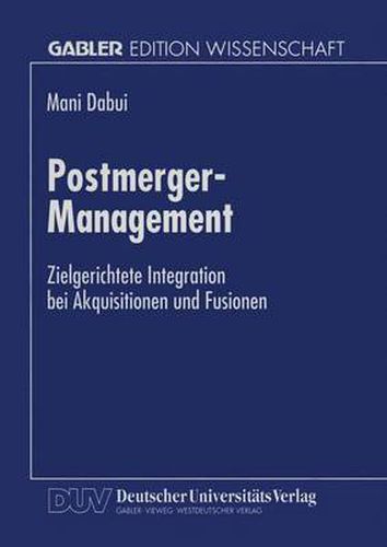 Cover image for Postmerger-Management