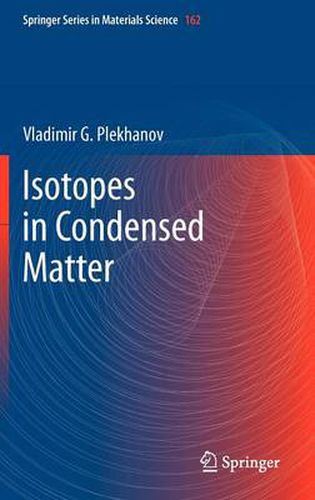 Cover image for Isotopes in Condensed Matter