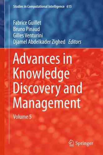 Cover image for Advances in Knowledge Discovery and Management: Volume 5