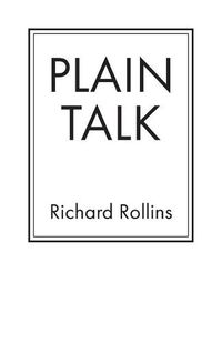 Cover image for Plain Talk