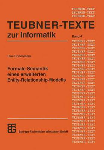 Cover image for Formale Semantik Eines Erweiterten Entity-Relationship-Modells