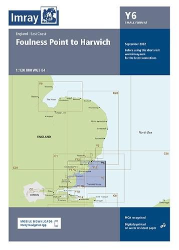 Cover image for Imray Chart Y6: Suffolk and Essex Coasts