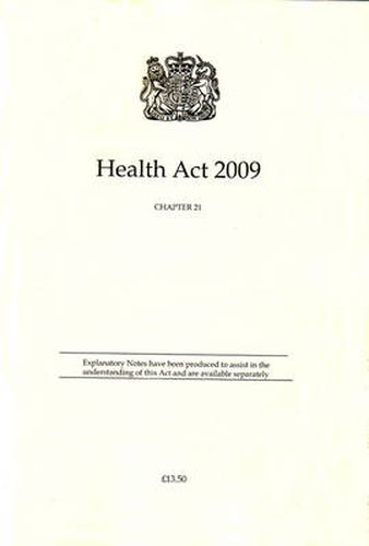 Cover image for Health Act 2009: Chapter 21