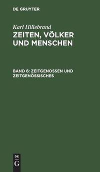 Cover image for Zeitgenossen und Zeitgenoessisches