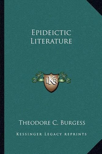 Epideictic Literature