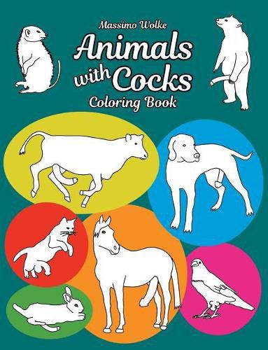 Cover image for Animals with Cocks - Coloring Book