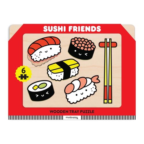 Sushi Friends Wooden Tray Puzzle