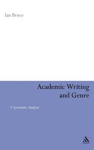 Cover image for Academic Writing and Genre: A Systematic Analysis