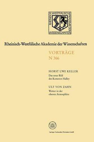 Cover image for Das Neue Bild Des Kometen Halley -- Ergebnisse Der Raummissionen / Wetter in Der Oberen Atmosphare