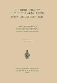 Cover image for Ein Querschnitt Durch Die Arbeit Der Tubinger Nervenklinik