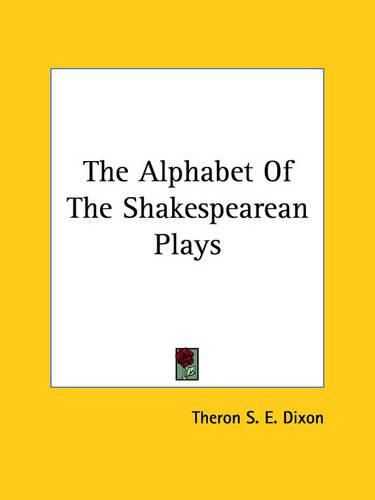 Cover image for The Alphabet of the Shakespearean Plays