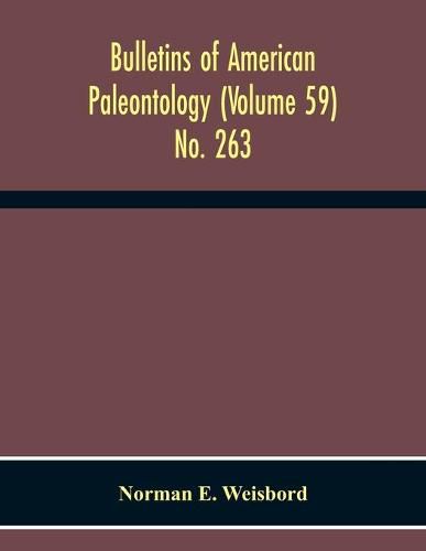Cover image for Bulletins Of American Paleontology (Volume 59) No. 263 Bibliography Of Cenozoic Echinoidea Including Some Mesozoic And Paleozoic Titles