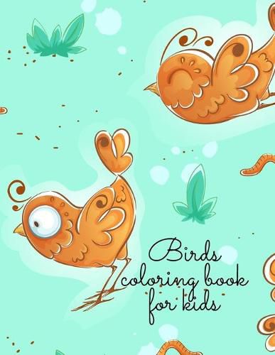 Cover image for Birds coloring book for kids