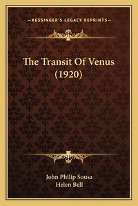 Cover image for The Transit of Venus (1920)