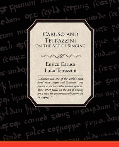 Cover image for Caruso and Tetrazzini on the Art of Singing