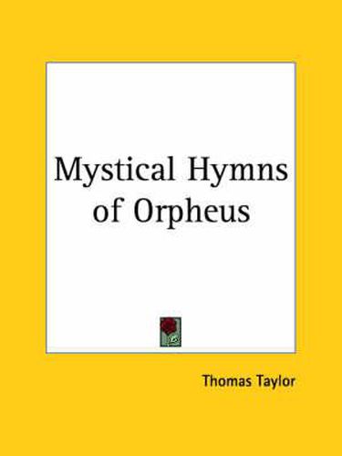 Cover image for Mystical Hymns of Orpheus (1824)