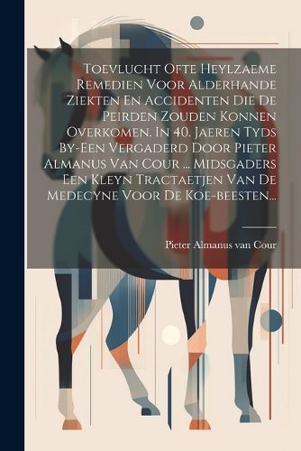 Cover image for Toevlucht Ofte Heylzaeme Remedien Voor Alderhande Ziekten En Accidenten Die De Peirden Zouden Konnen Overkomen. In 40. Jaeren Tyds By-een Vergaderd Door Pieter Almanus Van Cour ... Midsgaders Een Kleyn Tractaetjen Van De Medecyne Voor De Koe-beesten...