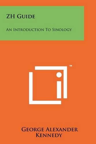 Cover image for Zh Guide: An Introduction to Sinology