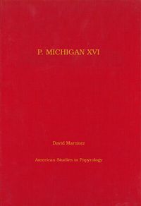 Cover image for P. Michigan XVI: A Greek Love Charm from Egypt