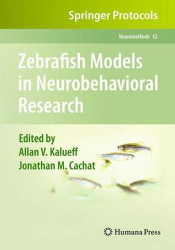 Cover image for Zebrafish Models in Neurobehavioral Research