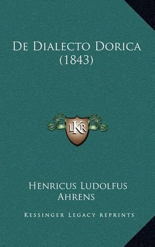 de Dialecto Dorica (1843)