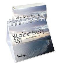 Cover image for Words to Live by...: A Wise Thought for Every Day