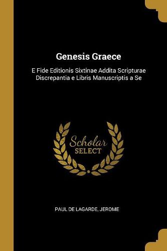 Cover image for Genesis Graece