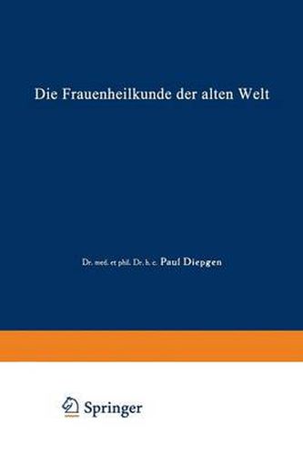 Cover image for Die Frauenheilkunde Der Alten Welt