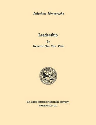 Cover image for Leadership (U.S. Army Center for Military History Indochina Monograph Series)