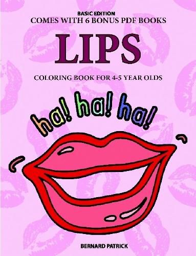 Cover image for Coloring Book for 4-5 Year Olds (Lips)