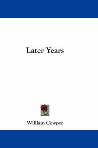 Cover image for Later Years