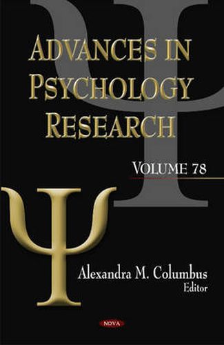 Cover image for Advances in Psychology Research: Volume 78