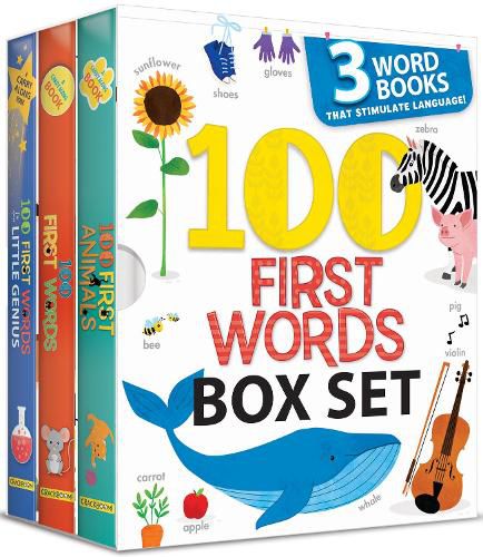 100 First Words Box Set: 3 Word Books That Stimulate Language (US Edition)