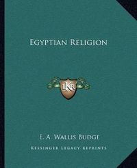 Cover image for Egyptian Religion