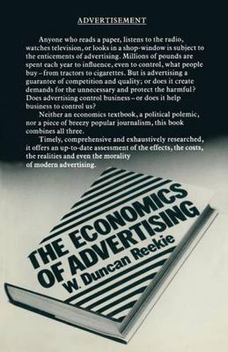 Cover image for The Economics of Advertising