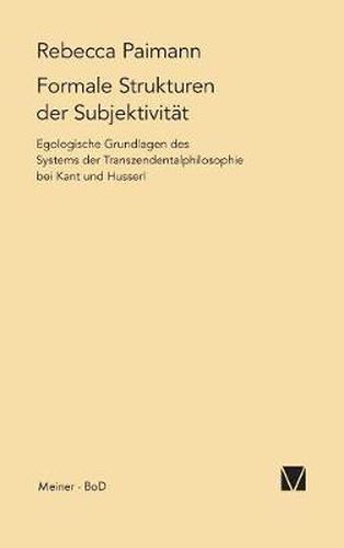 Cover image for Formale Strukturen der Subjektivitat