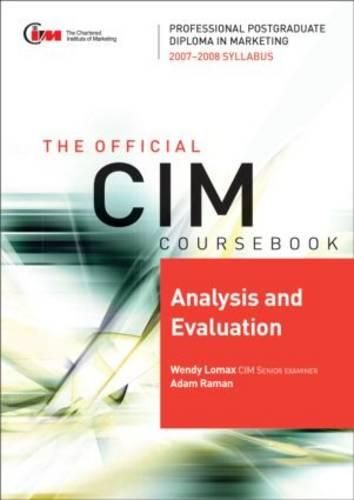 Cover image for Analysis and Evaluation