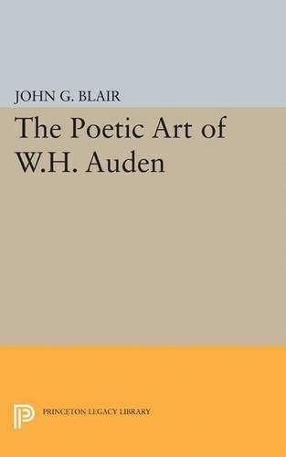 Cover image for Poetic Art of W.H. Auden