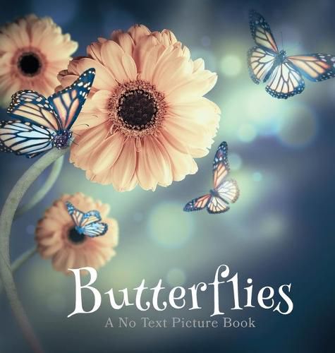 Cover image for Butterflies, A No Text Picture Book: A Calming Gift for Alzheimer Patients and Senior Citizens Living With Dementia
