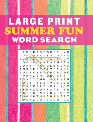 Cover image for Large Print Summer Fun Word Search