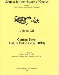 Cover image for German Texts: Turkish Period (after 1800)