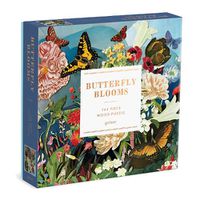 Cover image for Butterfly Blooms 144 Piece Wood Puzzle