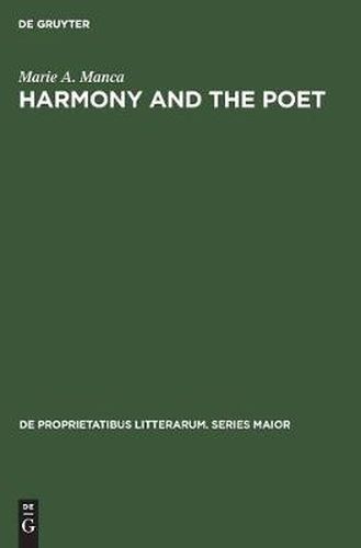 Cover image for Harmony and the poet